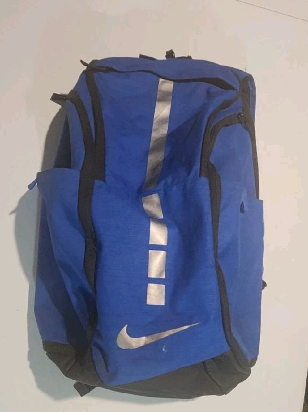 Nike Elite Backpack/Duffel- Blue/Silver/Black